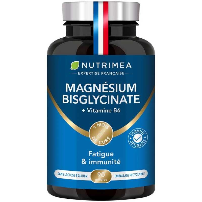 Glycinate de magnésium -Bisglycinate- Vitamine B6 Gélules Nutrimea