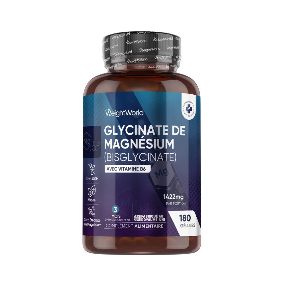 Magnésium Bisglycinate + vitamine B6 Weightworld