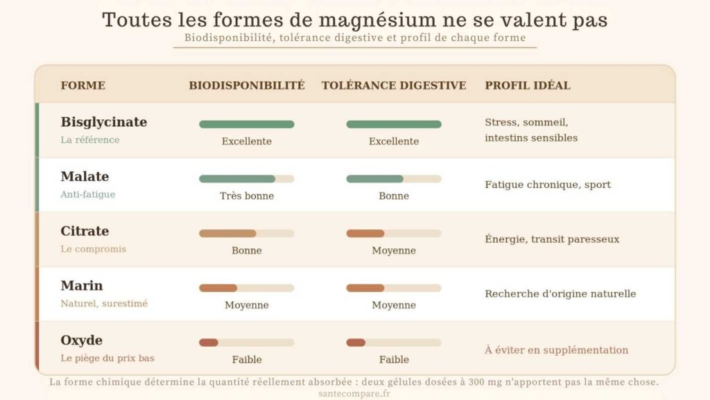 Formes de magnésium