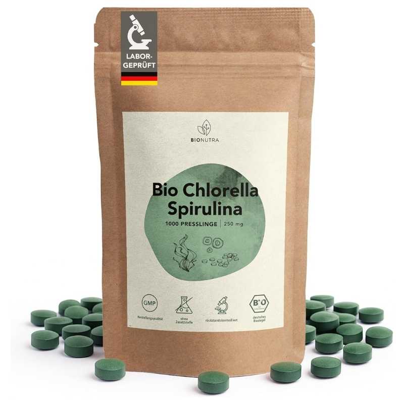 Spiruline et Chlorella Bio BIONUTRA