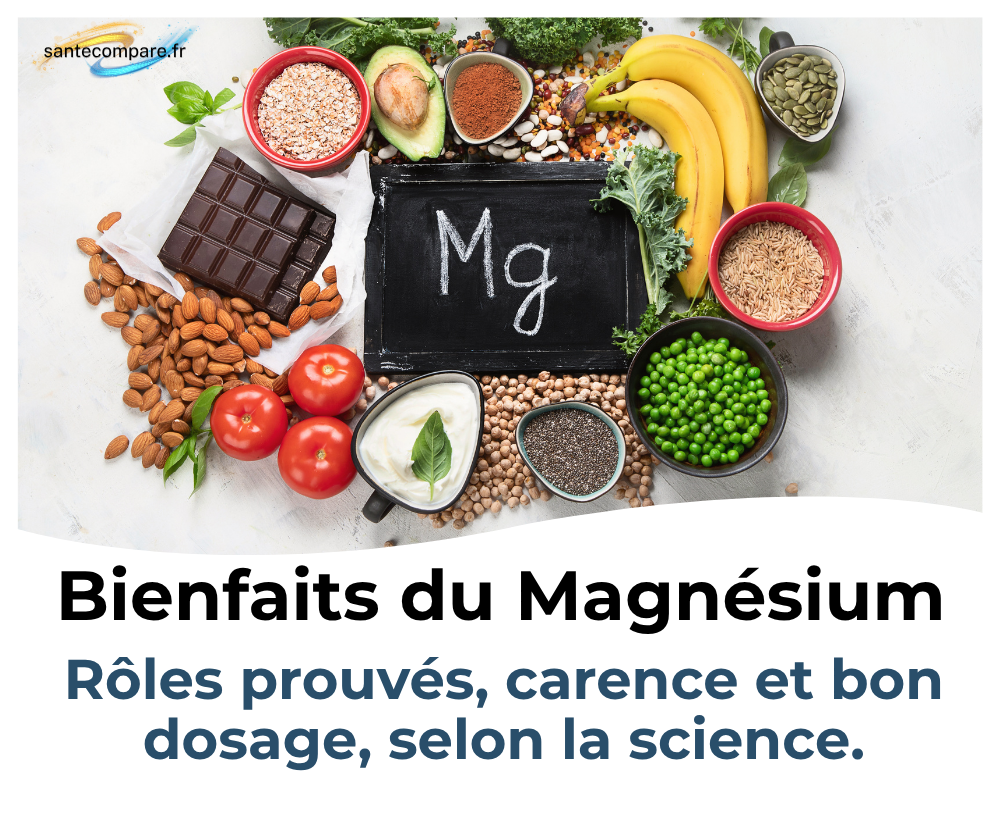 Bienfaits du magnésium rôles prouvés, carence et bon dosage selon la science