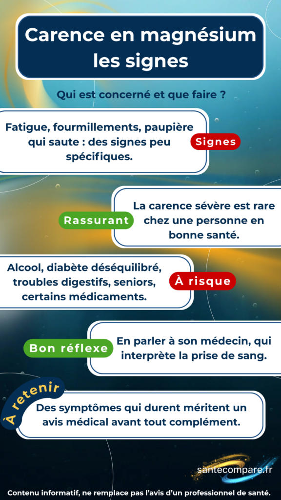 Carence en magésium les signes