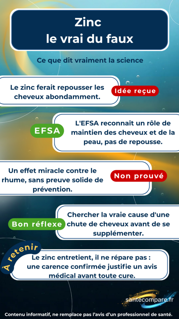 Zinc le vrai du faux