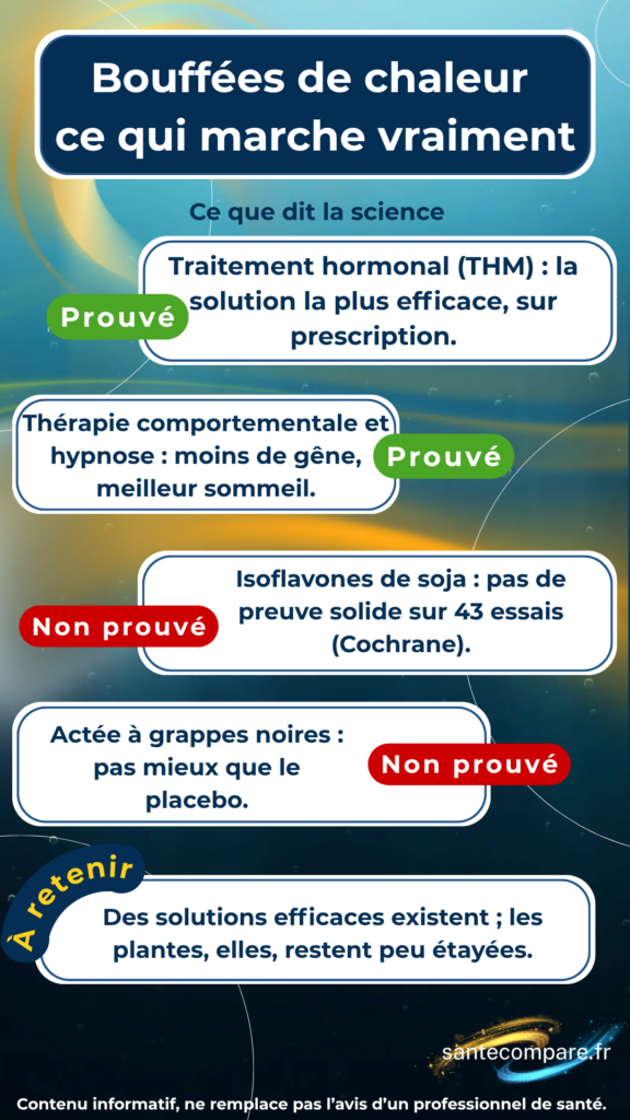 Bouffées de chaleur ce qui marche vraiment